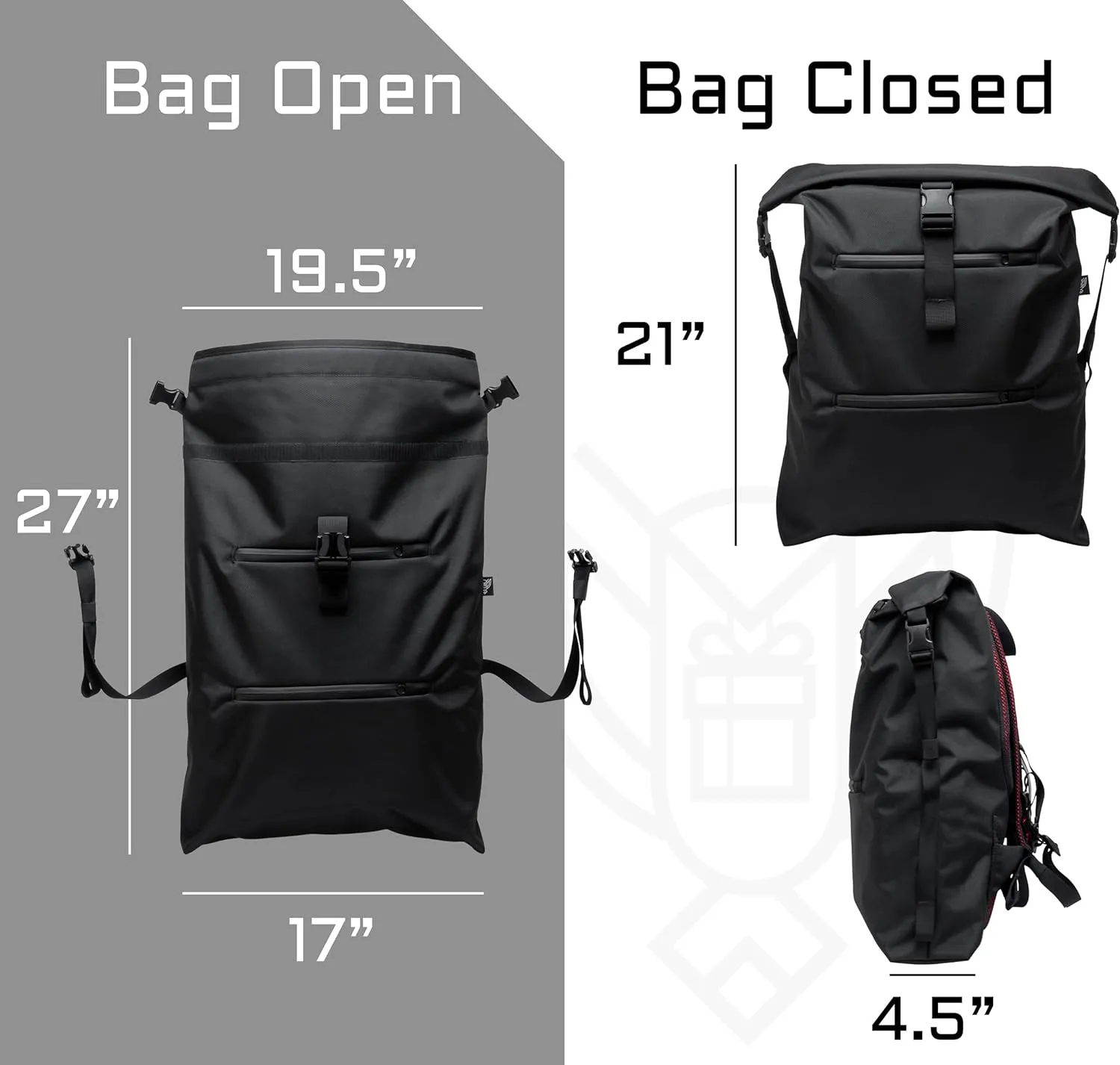 ~ AQUA RT ~ Large Water-Proof Faraday Backpack for Laptops, Tablets, and Mid-Size Electronics ~ Tracking/Hacking Defense ~ Stone
