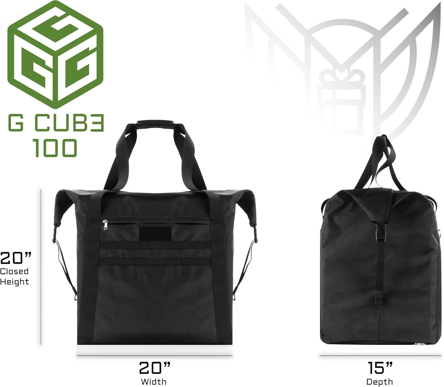 ~ G CUBƎ 100 Faraday Bag for Medium to Large Generators and Electronics ~ Protects Against EMP/CME/EMF/RF ~ Diamond Form Farday Lined Interior ~ Foam Padded Base