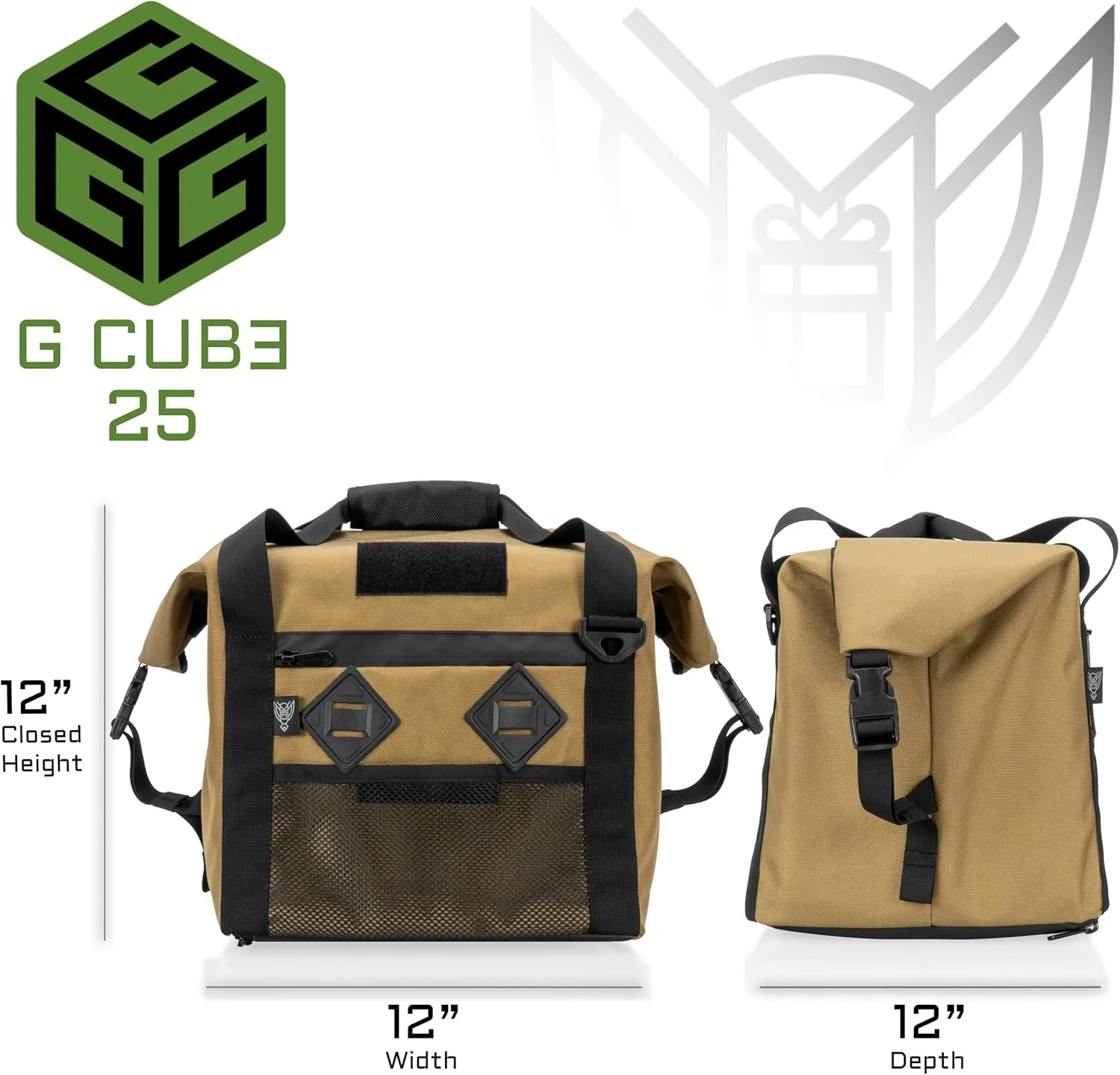 ~ G CUBƎ 25 Faraday Bag for Small Generators and Electronics ~ Protects Against EMP/CME/EMF/RF ~ Diamond Form Faraday Lined Interior ~ Midnight Multicam