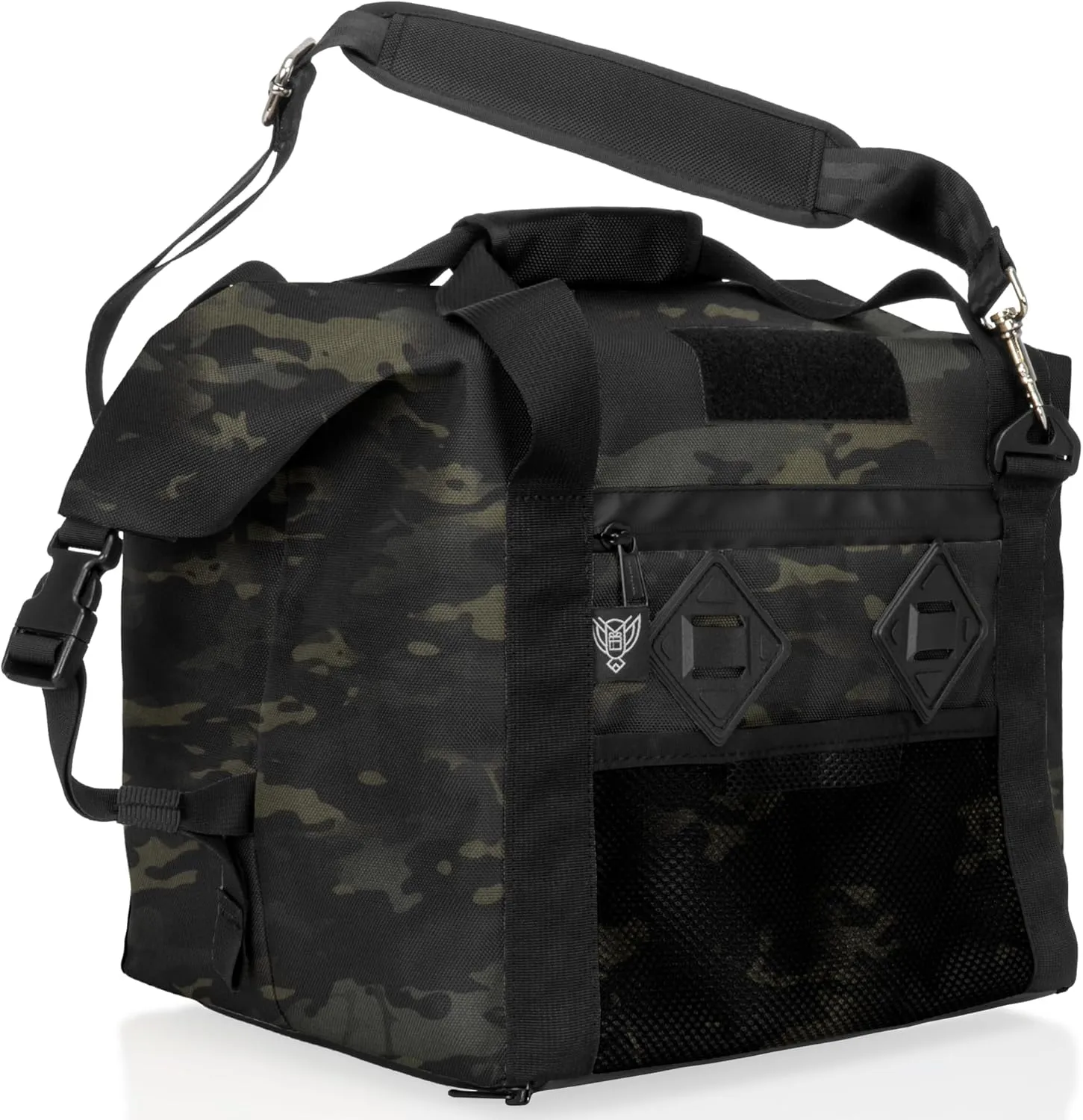 ~ G CUBƎ 25 Faraday Bag for Small Generators and Electronics ~ Protects Against EMP/CME/EMF/RF ~ Diamond Form Faraday Lined Interior ~ Midnight Multicam