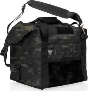 ~ G CUBƎ 25 Faraday Bag for Small Generators and Electronics ~ Protects Against EMP/CME/EMF/RF ~ Diamond Form Faraday Lined Interior ~ Midnight Multicam