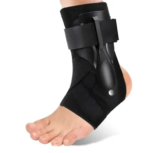 1 Piece Breathable Adjustable Ankle Brace for Cycling Running Soccer