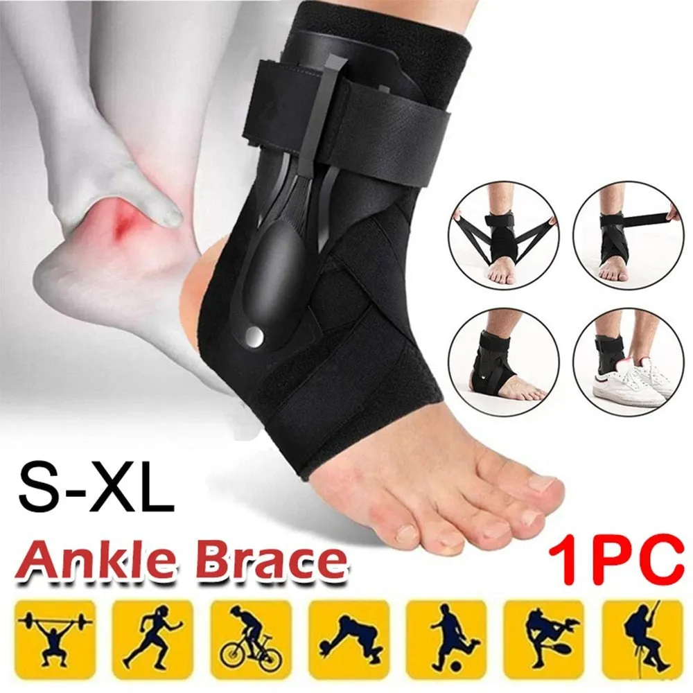 1 Piece Breathable Adjustable Ankle Brace for Cycling Running Soccer