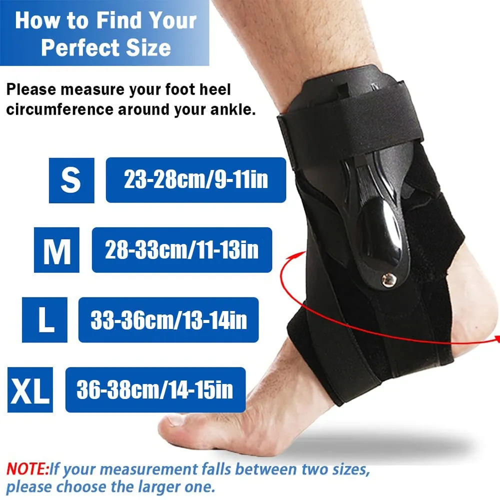 1 Piece Breathable Adjustable Ankle Brace for Cycling Running Soccer