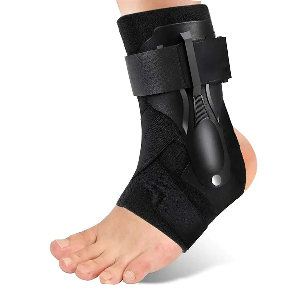 1 Piece Breathable Adjustable Ankle Brace for Cycling Running Soccer