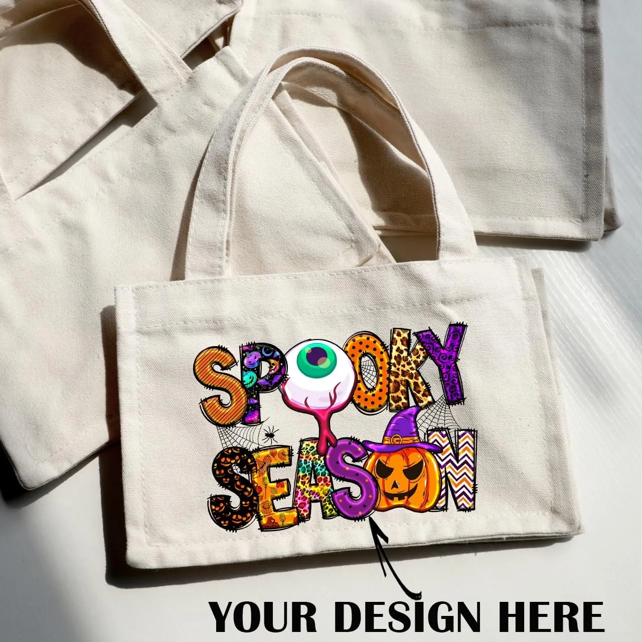 10" x 7" x 6" Small Canvas Tote Bags Personalized Mini Gift Bag DIY Crafts Blank ReuseableTote Bags Bulk