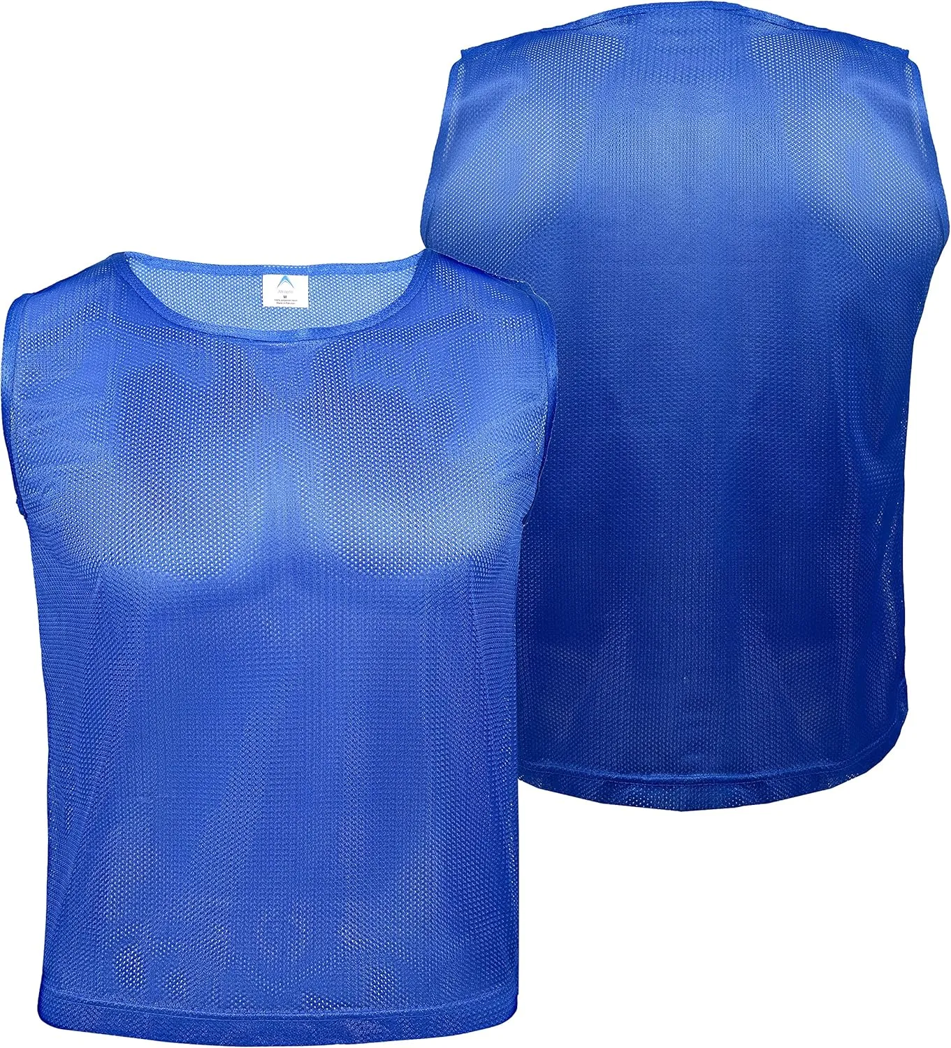 12 pcs Duramesh Pinnies/Scrimmage Vest - Kids Youth and Adult Pinnies, Numbered Penny Jerseys for Soccer