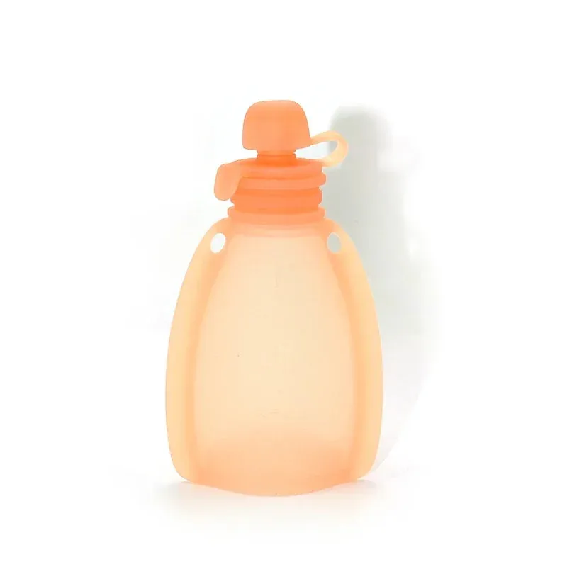 120ML BPA-Free Refillable Silicone Baby Food Bags