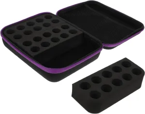 1Pc Portable Essential Oil Storage Bag Simple Organizer for Bottles Lightweight Carrying Case Purple for Essential Oil Protection and Travel