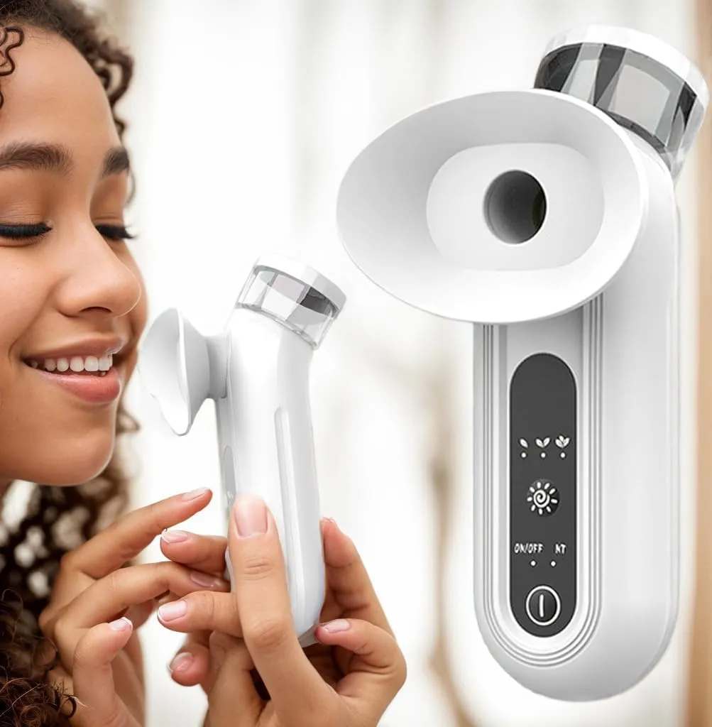2 Nano Mist Sprayer, Rechargeable Handheld Eye Moisturizer and Soother, Steam Therapys Wand for Dry Eyes & Face Warm Compress Compress Relief Dry Eyes