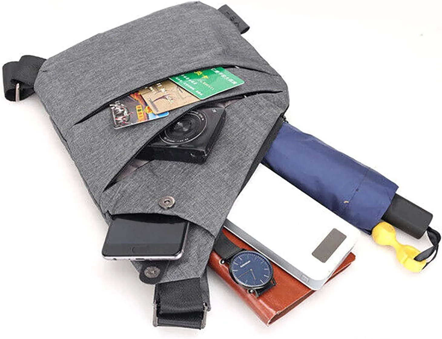 2024 NEW Anti Theft Travel Bag Slim Sling Bag Cross Body Travel Bag