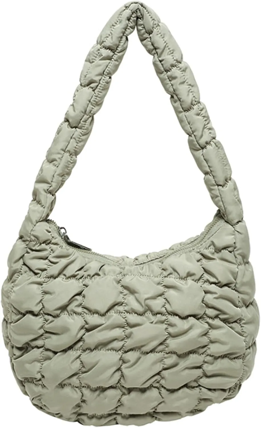 2025 Puff Mini Shoulder Bag for Women - Lightweight Quilted Tote with Zipper, Stylish Casual Travel Handbag