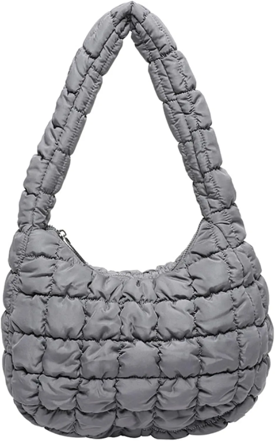 2025 Puff Mini Shoulder Bag for Women - Lightweight Quilted Tote with Zipper, Stylish Casual Travel Handbag