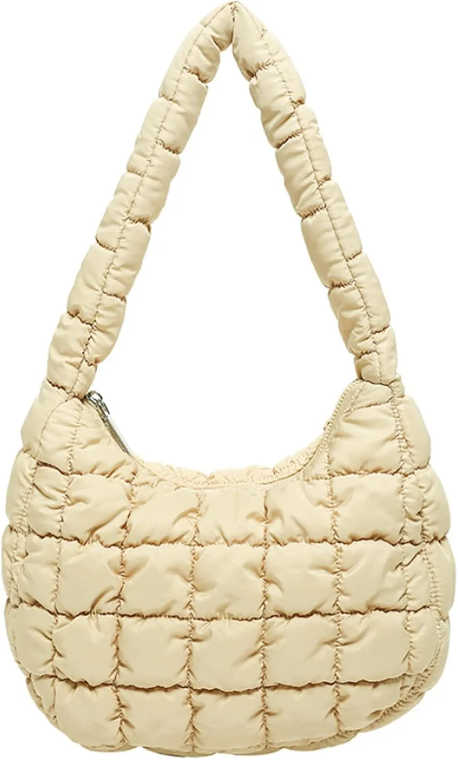 2025 Puff Mini Shoulder Bag for Women - Lightweight Quilted Tote with Zipper, Stylish Casual Travel Handbag