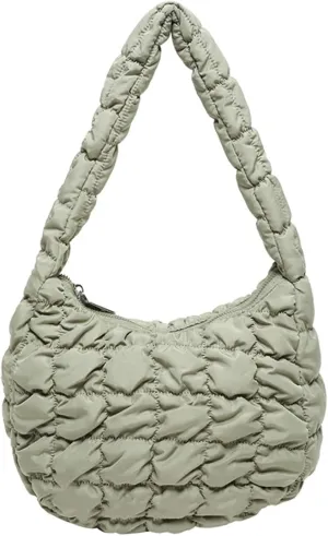 2025 Puff Mini Shoulder Bag for Women - Lightweight Quilted Tote with Zipper, Stylish Casual Travel Handbag