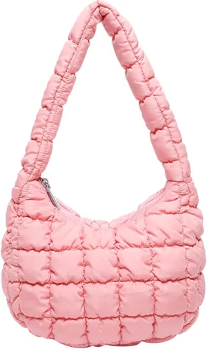 2025 Puff Mini Shoulder Bag for Women - Lightweight Quilted Tote with Zipper, Stylish Casual Travel Handbag