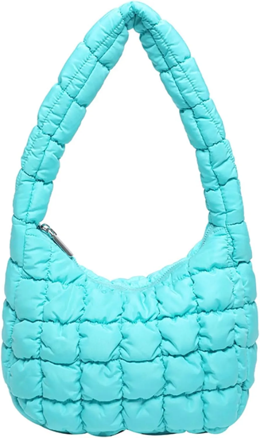 2025 Puff Mini Shoulder Bag for Women - Lightweight Quilted Tote with Zipper, Stylish Casual Travel Handbag