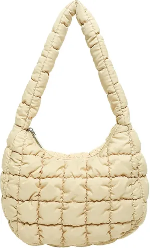 2025 Puff Mini Shoulder Bag for Women - Lightweight Quilted Tote with Zipper, Stylish Casual Travel Handbag