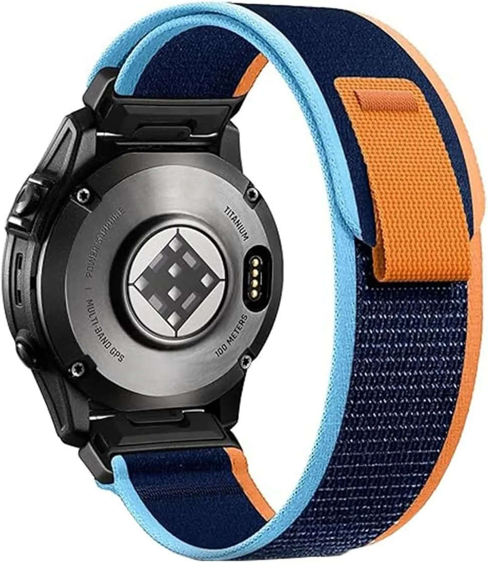 22 26mm QuickFit Nylon woven Band For Garmin Fenix 8 47/51mm 7 7X 6 6X Pro 5X Plus Enduro 3 Breathable sports strap Accessories