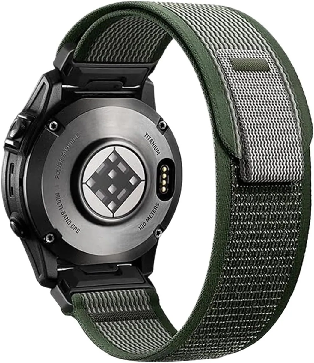 22 26mm QuickFit Nylon woven Band For Garmin Fenix 8 47/51mm 7 7X 6 6X Pro 5X Plus Enduro 3 Breathable sports strap Accessories