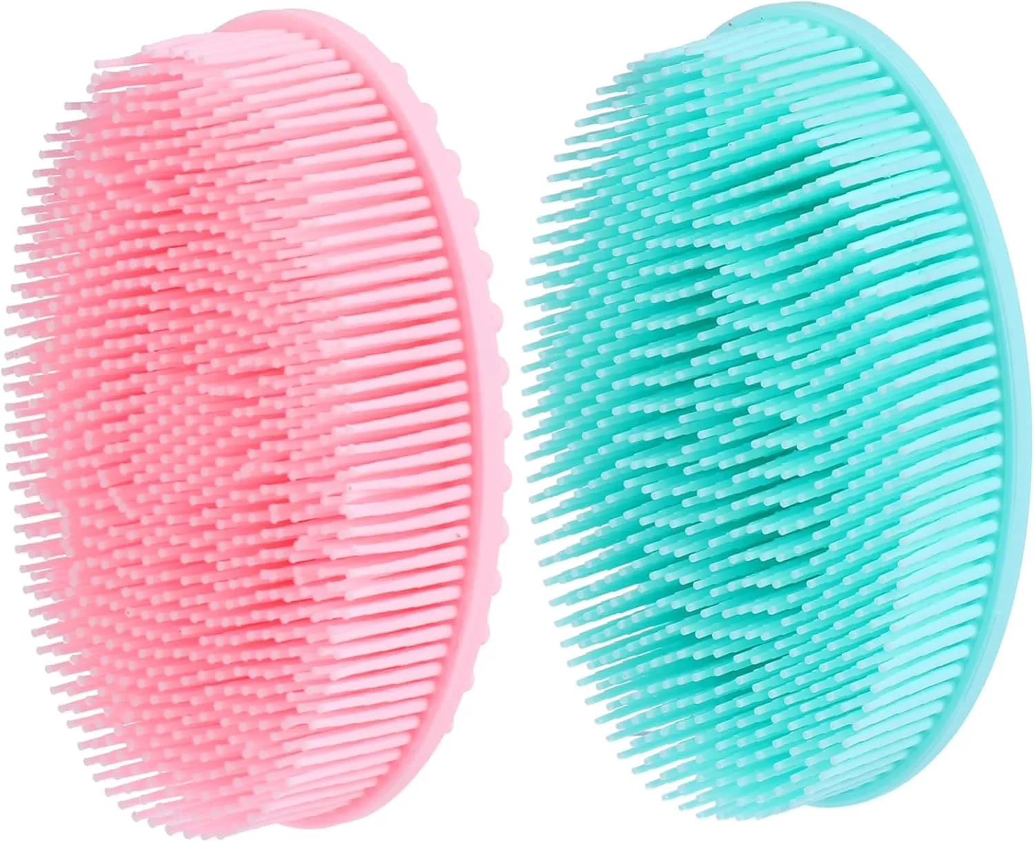 2pcs Silicone Body Shower Brush Gentle Exfoliating Massage Tool for Deep Cleansing and Scalp Care Portable and Easy to Clean for Travel and Home Use