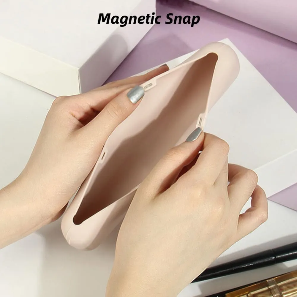 3 Pack Kawaii Cute Makeup Bag Aesthetic Travel Cosmetic Bag Organizer Toiletry Pouch Handbag Brush Holder for Women Teen Girls (Twilight Ash, 3 Pack)