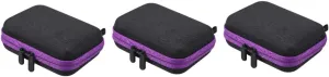 3pcs Essential Oil Bag Storage Bag Miss Storage Box Multicolor, Purplex3pcs, mediumx3pcs