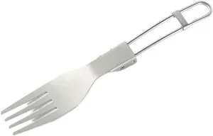 3PCS Pure Titanium Folding Fork And Spoon Two-user Outdoor Camping Portable Tableware(2)