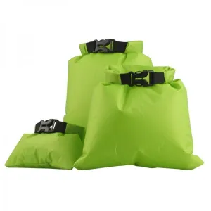 3pcs Waterproof Dry Sack Daypack Lightweight Portable Pouch Storage Bags for Camping Hiking Travel Green