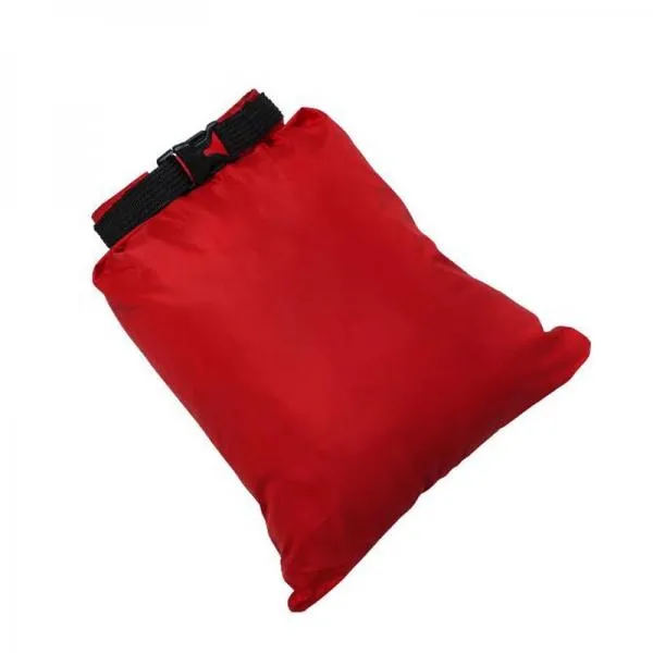 3pcs Waterproof Dry Sack Daypack Lightweight Portable Pouch Storage Bags for Camping Hiking Travel Red