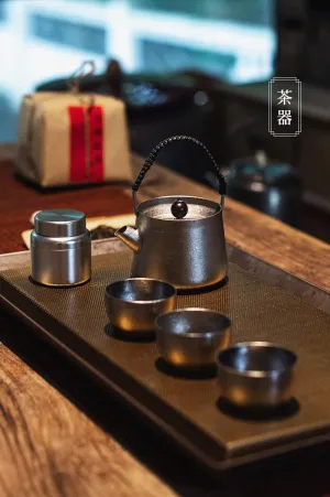 40ML Pure Titanium Tea Cup Outdoor Portable Mini Water Cup Coffee Cup(3PCS)
