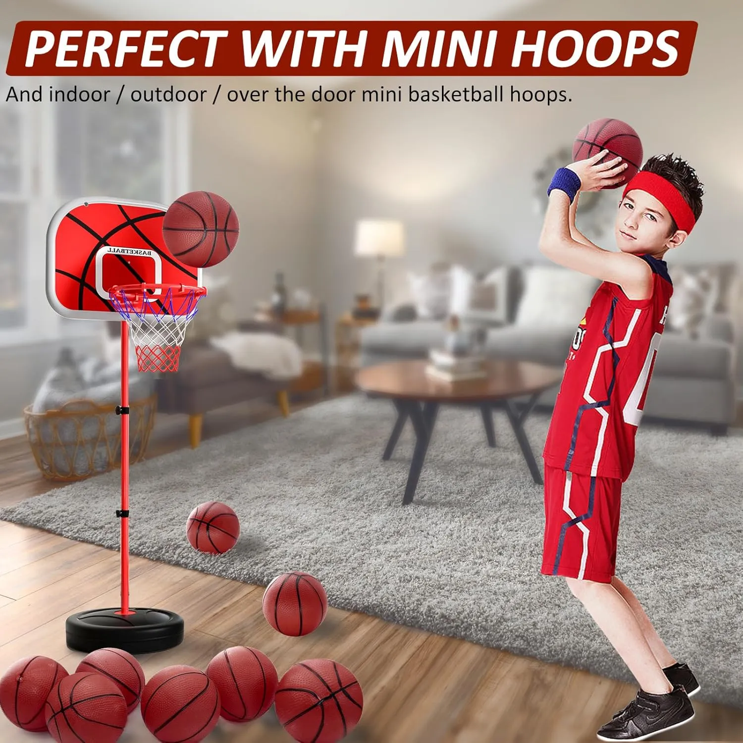 40Pcs 6" Inflatable Mini Basketball Balls Bulk Inflatable Small Basketball Set, PVC Small Basketball for Over The Door Basketball Hoop Games Party Favors Indoor Outdoor Play Adults Kids Pool Beach