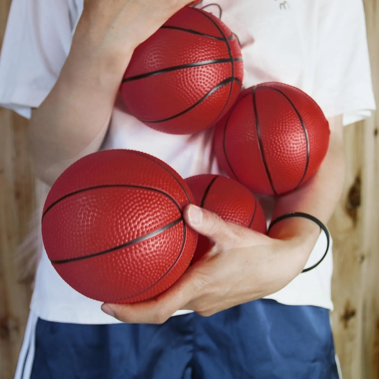 40Pcs 6" Inflatable Mini Basketball Balls Bulk Inflatable Small Basketball Set, PVC Small Basketball for Over The Door Basketball Hoop Games Party Favors Indoor Outdoor Play Adults Kids Pool Beach
