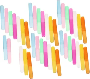40Pcs Assorted Color Travel Toothbrush and Toothpaste Containers Durable Travel Holders for Business Trips Easy Open and for Organizing Oral