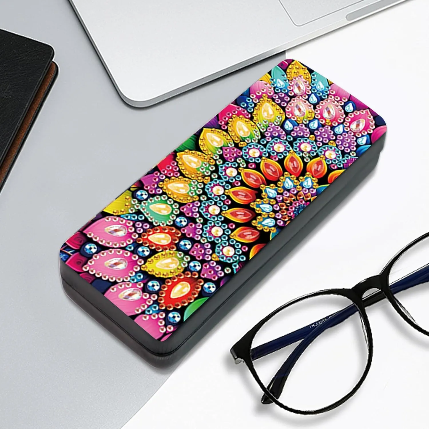 5D Diamond Art Painting Eye Glass Case Glasses Storage Box