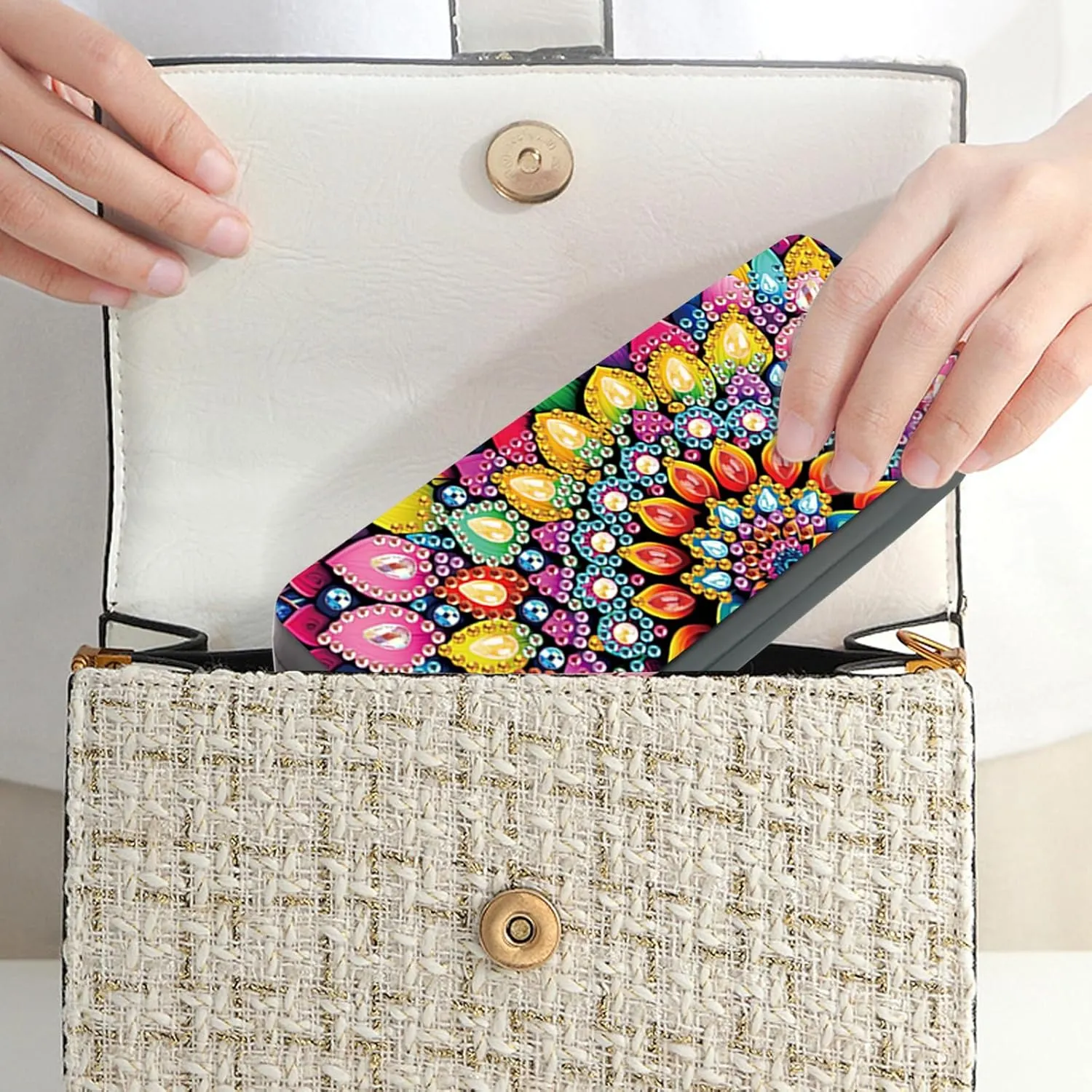 5D Diamond Art Painting Eye Glass Case Glasses Storage Box