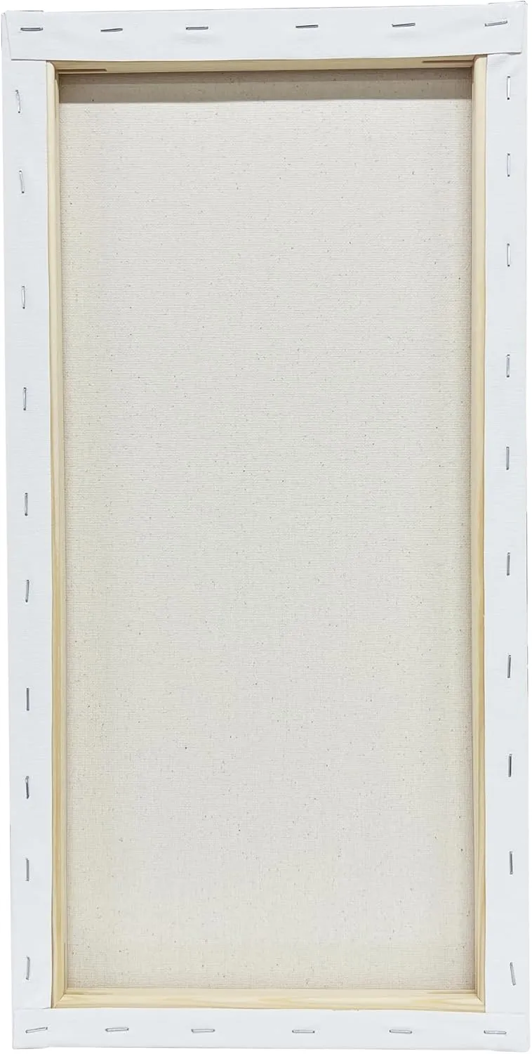 6 Count (24 Total) 10” x 20” Super Value Canvas by Artist's Loft Necessities - Acid Free Cotton Canvas for Paint, Acrylic, & Oils - Bulk 4 Pack