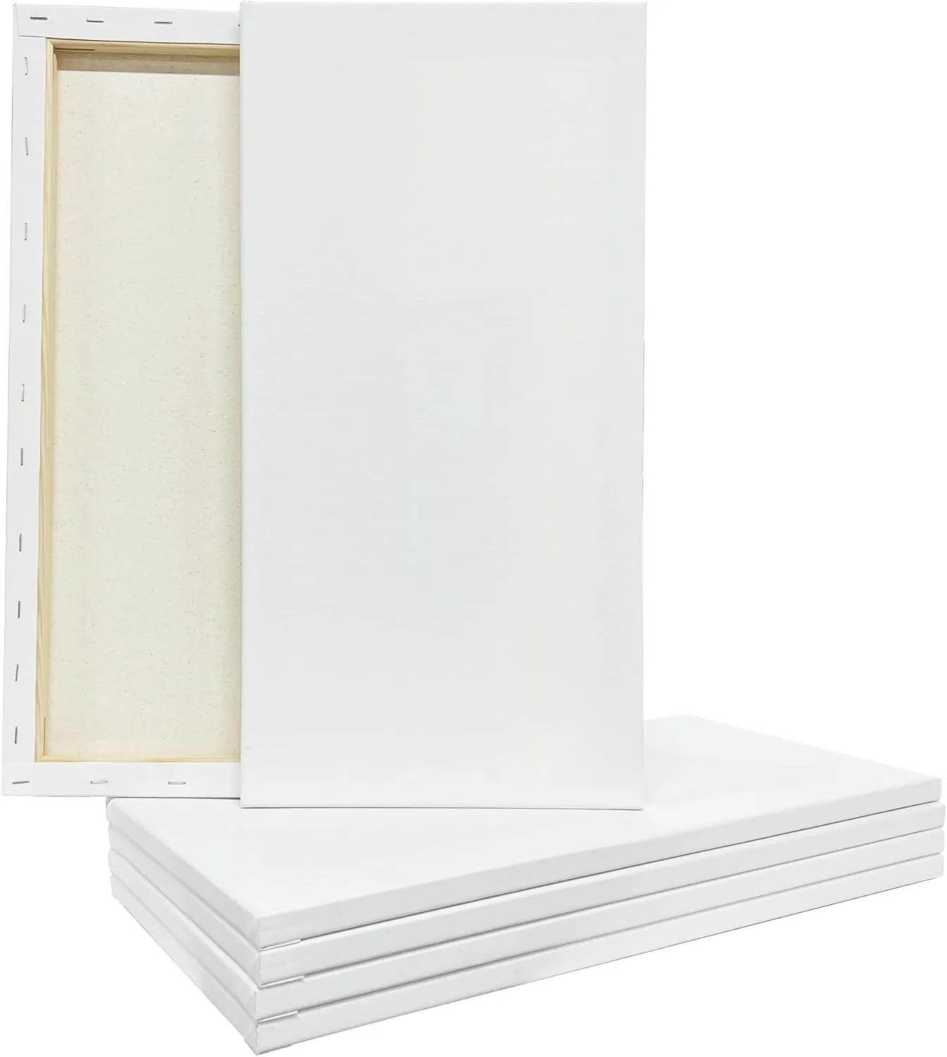 6 Count (24 Total) 10” x 20” Super Value Canvas by Artist's Loft Necessities - Acid Free Cotton Canvas for Paint, Acrylic, & Oils - Bulk 4 Pack