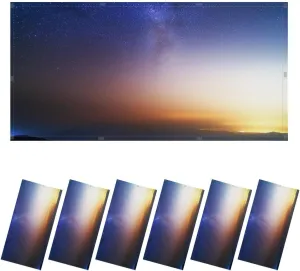 6 Pack Fluorescent Light Covers for Ceiling Light Milky way space dust zodiac light night sky above inthanon national Light Filters for Classroom Office Home 4' x 2' Decorative Magnetic Light Cover