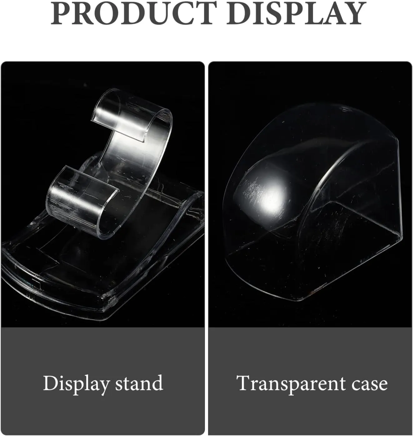 8pcs Watch Box Transparent Plastic Storage Case for Watches Jewelry Accessories Elegant Display Organizer for Mother Day Birthdays Christmas Weddings