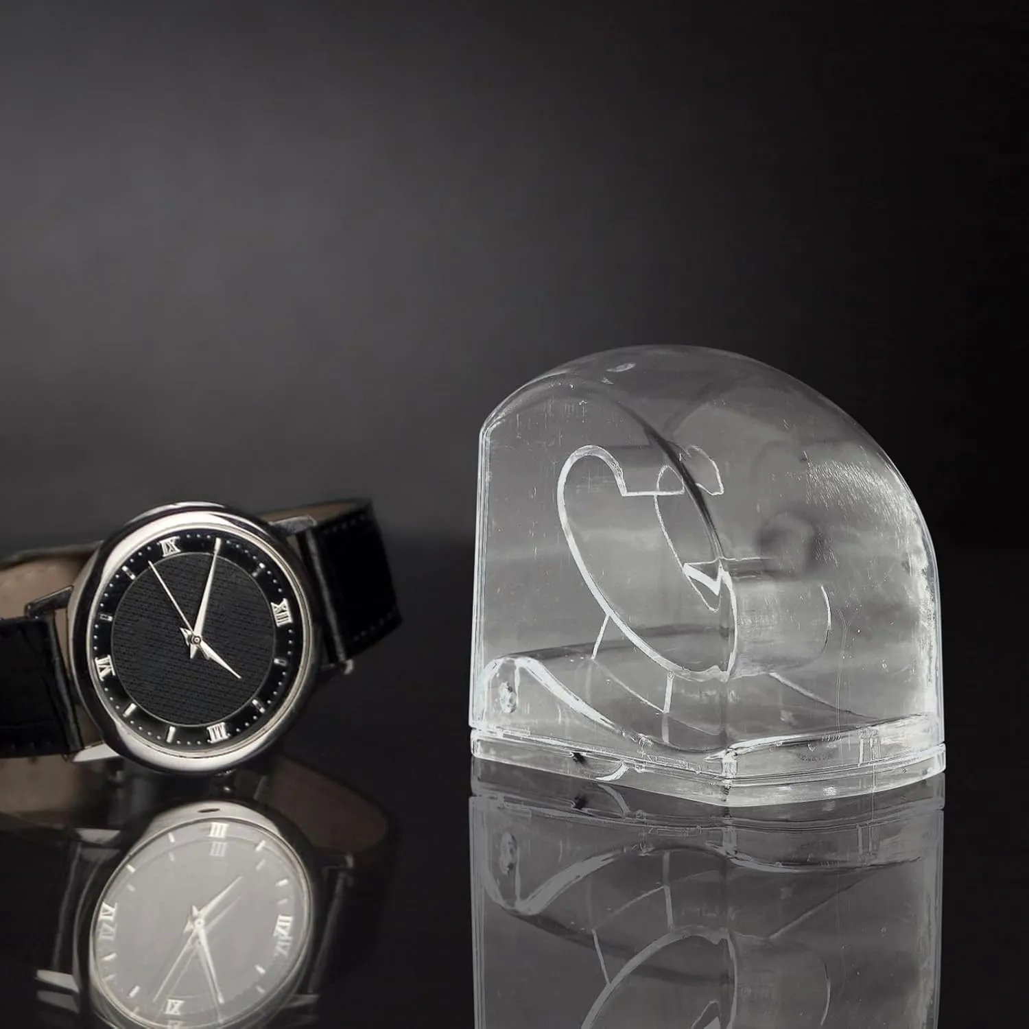 8pcs Watch Box Transparent Plastic Storage Case for Watches Jewelry Accessories Elegant Display Organizer for Mother Day Birthdays Christmas Weddings