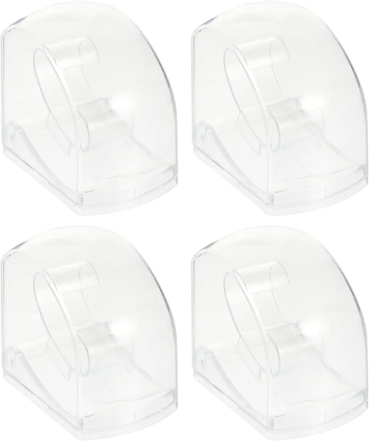 8pcs Watch Box Transparent Plastic Storage Case for Watches Jewelry Accessories Elegant Display Organizer for Mother Day Birthdays Christmas Weddings