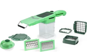 A34267 Nicer Dicer Quick Professional Plastic Vegetable Slicer, Green