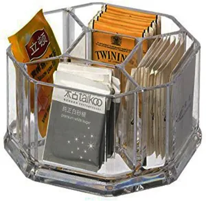 Acrylic Tea Bags Holder Coffee Sugar Bag Case Guest Room Organizer Storage Boxes-5 Department for Kitchen,Home YTBH-002