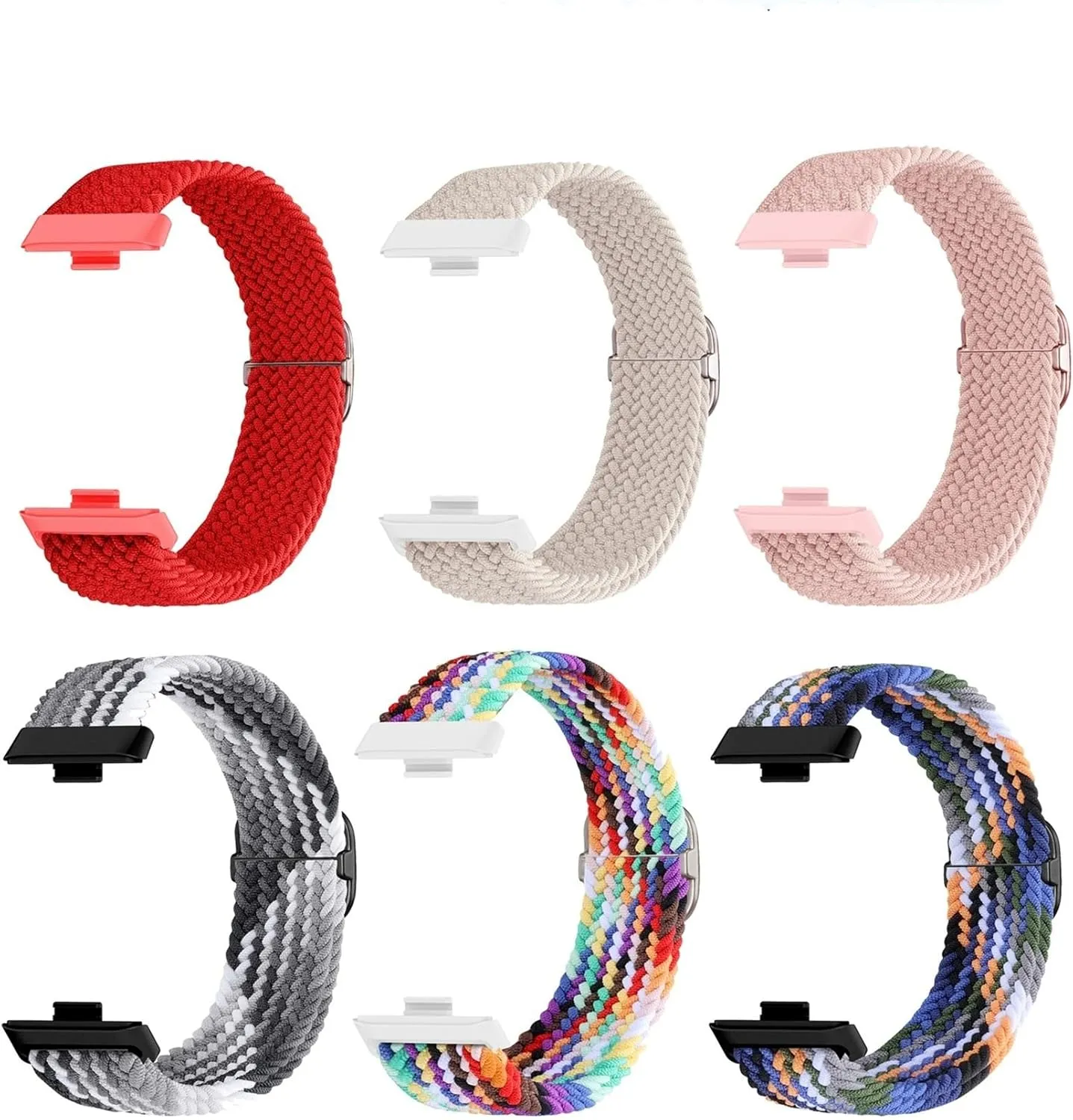 Adjustable Nylon Braided Strap For Huawei Watch Fit3 Fit4 Fit4Pro Elastic Breathable Sports Bracelet Replaceable Band