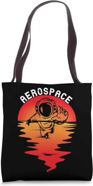 Aerospace Sunset Astronaut Aeronautical Engineer Spacecraft Tote Bag