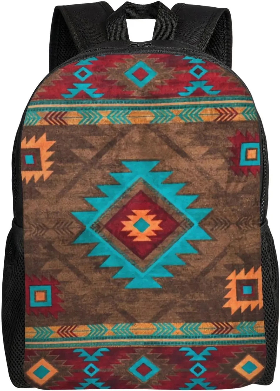 African Tribal Aztec Minimalist Laptop Backpack – Waterproof Business Travel Bag, Breathable Design, Modern Work & Leisure