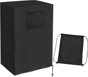 Ailelan Portable Air Conditioner Cover, 420D Fabric Wateproof AC Cover Indoor, 30 x 19 x 16 inches Anti-Dust Portable Air Conditioner Storage Bags, Protection Cover with Accessories Pouch (Black)