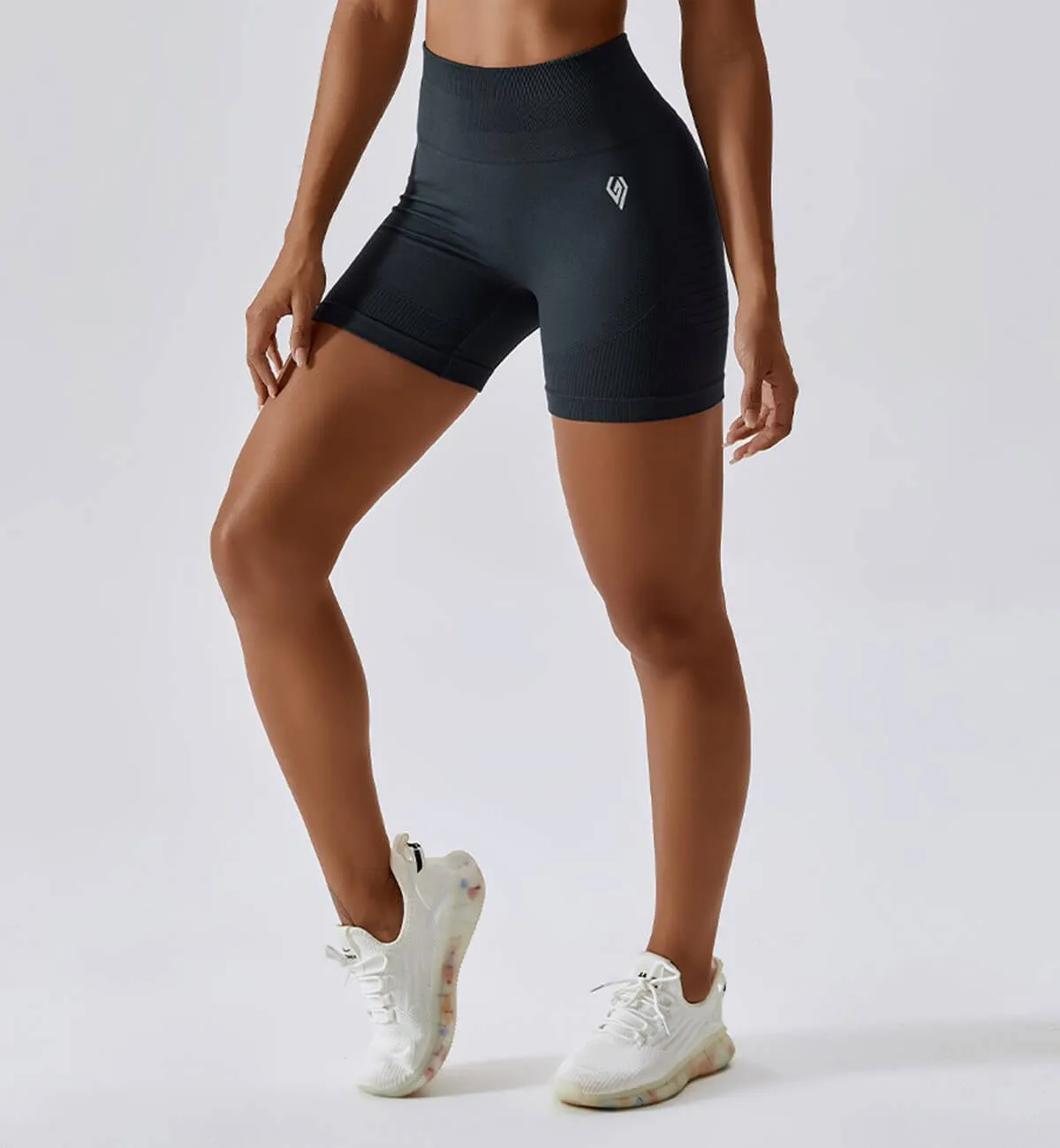 Air Flow Seamless Training Shorts-Shadow Gray