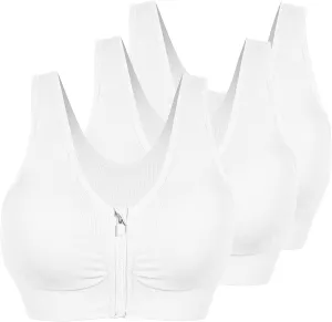 AKAMC Women's Removable Padded Strappy Sports Bra Yoga Tops Activewear for Women